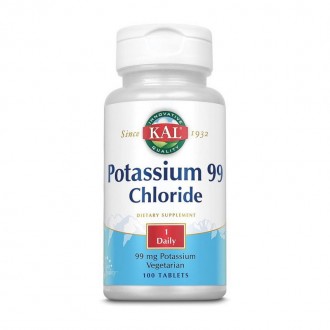 Калий глюконат KAL Potassium Chloride 99 100 таблеток. Киев. фото 1 Калий глюконат KAL Potassium Chloride 99 100 таблеток. Киев. фото 1