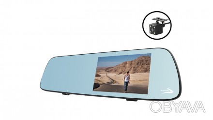 Видеорегистратор Aspiring MAXI 1 выполнен в форм-факторе автомобильного зеркала . . фото 1