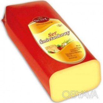 
Сыр твёрдый Sierpc Ser Smietankowy – твердый сыр из коровьего молока с превосхо. . фото 1