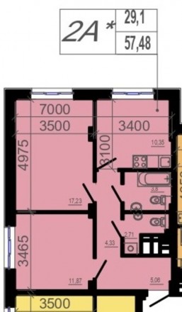 Продается 2-комнатная квартира свободной планировки в ЖК Фаворит с видом на Набе. . фото 5
