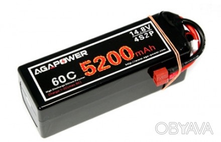 Аккумулятор AGA POWER литий-полимерный в твёрдом корпусе для автомоделей. Ёмкост. . фото 1