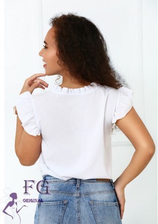 
Летняя блузка из софта "Elen"
 
Элегантная женская блузка – красивая модель, ко. . фото 3