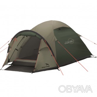 Палатка Easy Camp Quasar 200 Rustic Green (120394) выполнена в классической форм. . фото 1
