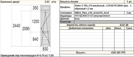 Продаем две балконные двери из металлопластикового профиля Steko серии S700 по ц. . фото 11