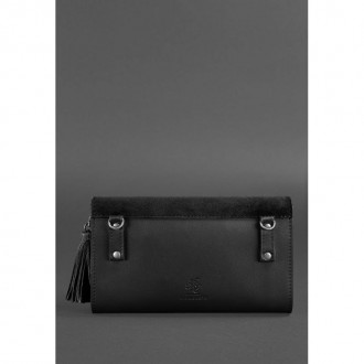 
Стильна і елегантна сумка Еліс виконана з високоякісної шкіри чорного кольору з. . фото 7