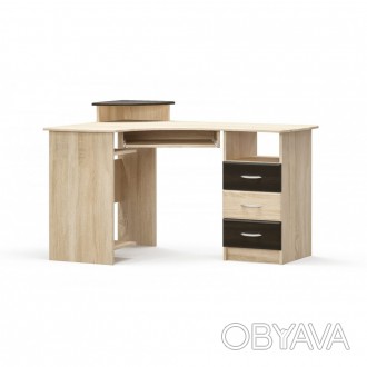 Письменный угловой стол Мебель Сервис
Характеристика:
Высота: 75 см;
Ширина: 130. . фото 1