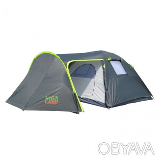 Вместительная палатка для кемпинга, создана из двухслойного 100-процентного поли. . фото 1