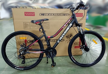 Велосипед для подростков Crosser Levin 24" черно-красный. Харьков. фото 1 Велосипед для подростков Crosser Levin 24" черно-красный. Харьков. фото 1