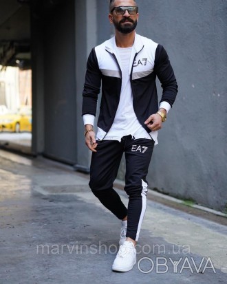 
Спортивный костюм мужской весна-осень чёрный без капюшона Armani EA27
В интерне. . фото 1