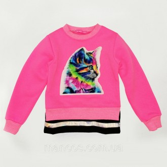 Свитшот (реглан) детский с начесом SmileTime Color Kitten, розовый неон. Кривой Рог. фото 1 Свитшот (реглан) детский с начесом SmileTime Color Kitten, розовый неон. Кривой Рог. фото 1