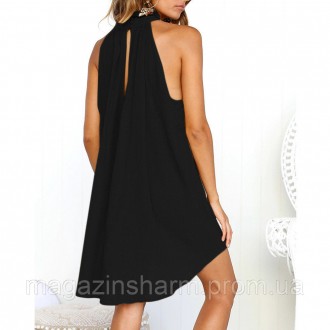 
	Шикарное летнее платье черное. Идеально подойдет платье для лета, будет уместн. . фото 3