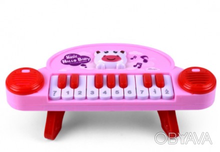 Музыкальная игрушка пианино имеет звуковые и световые эффекты. При нажимании кла. . фото 1