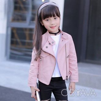 Стильная и модная Деми куртка 
 Очень красивая детская куртка!
 ЭКО кожа отлично. . фото 1