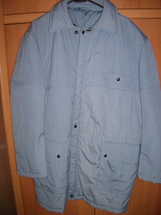 Куртка всесезонная р.52-54 серая плащевка на утеплителе и подкладке. На молнии и. . фото 4