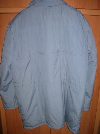 Куртка всесезонная р.52-54 серая плащевка на утеплителе и подкладке. На молнии и. . фото 5