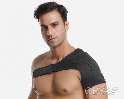 Плечевой бандаж обеспечивает поддержку плеча и плечевого сустава. Эластичный фик. . фото 1