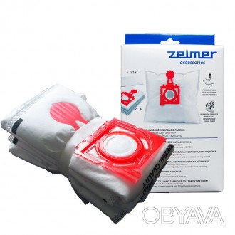 Набор мешков SAFBAG (4шт) + фильтр для пылесоса Zelmer 49.4200 12006468 (ZVCA300. . фото 1