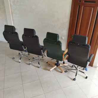 Нові шкіряні офісні крісла.
Перід з натуральної шкіри класу «Люкс».. . фото 7