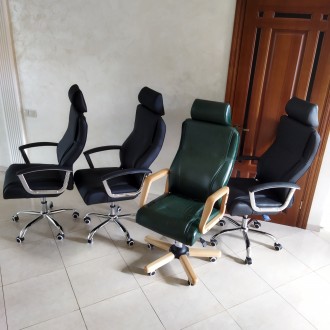 Нові шкіряні офісні крісла.
Перід з натуральної шкіри класу «Люкс».. . фото 12