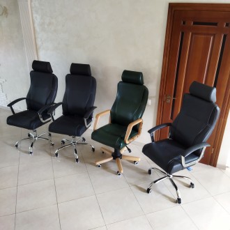 Нові шкіряні офісні крісла.
Перід з натуральної шкіри класу «Люкс».. . фото 5