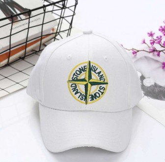 Кепка бейсболка Stone Island с зеленым логотипом Белая. Мариуполь. фото 1 Кепка бейсболка Stone Island с зеленым логотипом Белая. Мариуполь. фото 1