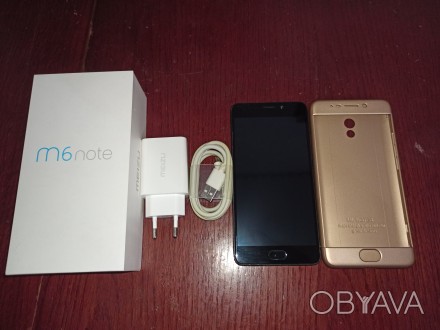 Meizu M6 Note 3/16 Gb Black комплект +чохол +скло