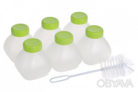 Набор бутылочек (6шт) для йогуртницы Tefal XF102032
Комплект бутылочек для приго. . фото 1