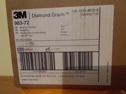Светоотражающая лента 3М Diamond Grade.(Німеччина) . Біла-1м-35гр. . фото 5