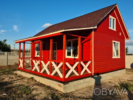 Каркасный домик для дачи 6*9 по ключ