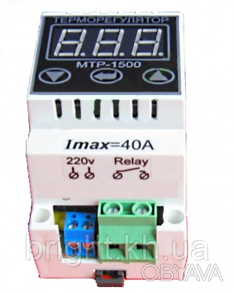 
Цифровий Терморегулятор термопарный МТР-1500 (до +1500°С) 40А (8,8 кВат) Digi C. . фото 1