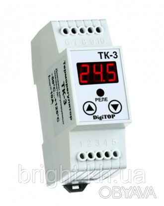 Опис Терморегулятор DigiTOP ТК-3
Терморегулятор (Регулятор температури) ТК-3 при. . фото 1