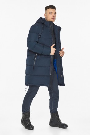 Мужская зимняя куртка с кулиской по низу изделия, чтобы фиксировать свободу движ. . фото 6