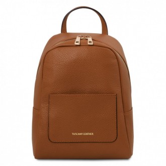 TL142052 TL Bag - небольшой женский кожаный рюкзак мягкий, цвет: Коньяк. Київ. фото 1 TL142052 TL Bag - небольшой женский кожаный рюкзак мягкий, цвет: Коньяк. Київ. фото 1