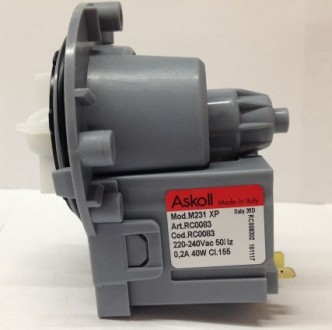 Универсальный насос Askoll M231 40W для стиральной машины
Универсальный насос (п. . фото 3