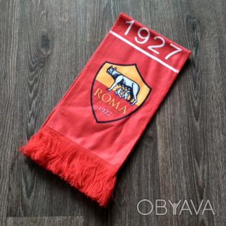 Фанатский футбольный шарф Рома красный
Длина 135 см
Ширина 17 см 
 
 Доставка по. . фото 1