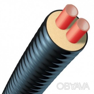 PEX труба гибкая предизолированная CALPEX DUO PN6 32+32/111