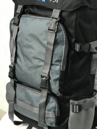 Рюкзак туристический VA T-07-2 75л; серыйТуристический рюкзак можно назвать важн. . фото 3