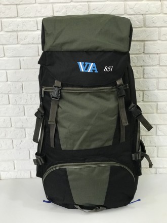 Рюкзак туристический VA T-04-8 85л; оливаОтправляясь в поход; важно иметь за пле. . фото 2