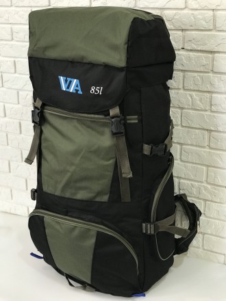 Рюкзак туристический VA T-04-8 85л; оливаОтправляясь в поход; важно иметь за пле. . фото 4