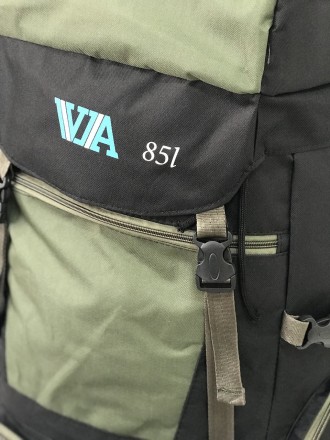 Рюкзак туристический VA T-04-8 85л; оливаОтправляясь в поход; важно иметь за пле. . фото 9