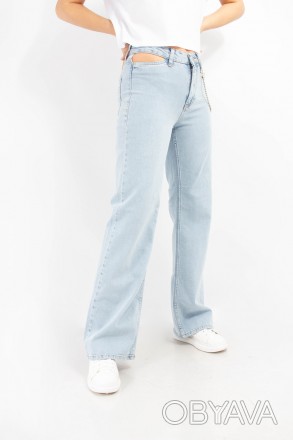 
Женские джинсы Style синий цвет
Прикольные женские джинсы клеш, производство Ту. . фото 1