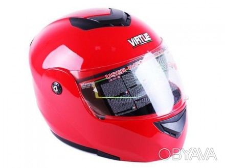 Шлем MD-903 красный size S - VIRTUE. . фото 1