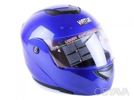 Шлем MD-903 синий size S - VIRTUE. . фото 1