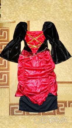 Карнавальный костюм для Хеллоуина Ведьма для девочки 5 - 6 лет.. . фото 1