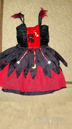 Карнавальный костюм для Хеллоуина Кошка для девочки 5 - 6 лет. Тел 0957346588  К. . фото 1
