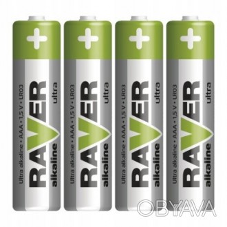 RAVER батарейка В7911 Ultra Alkaline (AAA) LR03 блістер 4 шт.. . фото 1