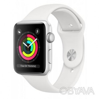 Смарт-часы Apple Watch Series 3 GPS, 42mm Silver Aluminium Case (MTF22FS / A)Быт. . фото 1