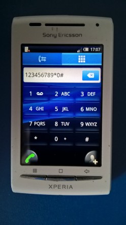 Sony Ericsson E15i (смотрите фото) б/ушный сенсорный телефон белого цвета в хоро. . фото 7