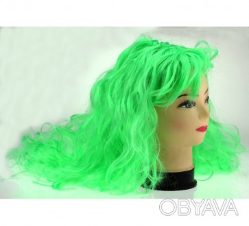 Цвет парика зеленый. Длина 60 см. . . фото 1