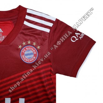 Детская футбольная форма Бавария Мюнхен 2021-2022 Adidas домашняя. Купить футбол. . фото 6